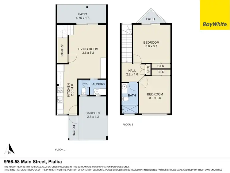 Floorplan of Homely townhouse listing, 9/56-58 Main Street, Pialba QLD 4655