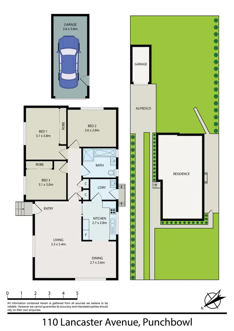 Floorplan of Homely house listing, 110 Lancaster Avenue, Punchbowl NSW 2196