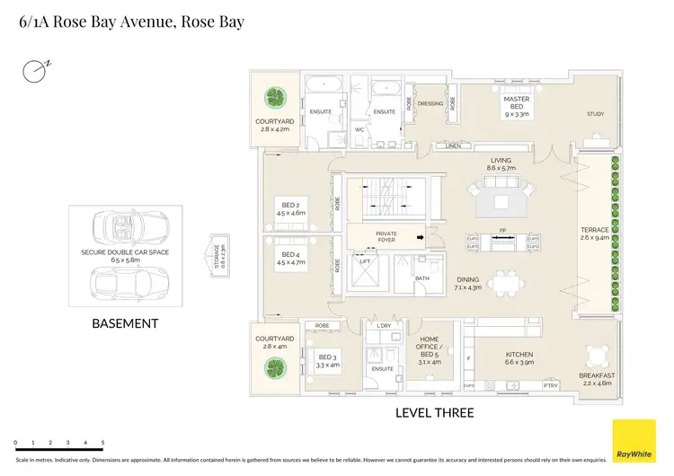 Floorplan of Homely apartment listing, 6/1A Rose Bay Avenue, Rose Bay NSW 2029