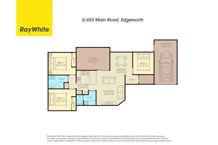 Floorplan of Homely house listing, 5/653 Main Road, Edgeworth NSW 2285