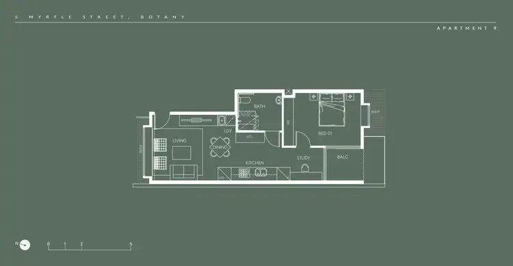Floorplan of Homely apartment listing, 9/5 Myrtle Street, Botany NSW 2019
