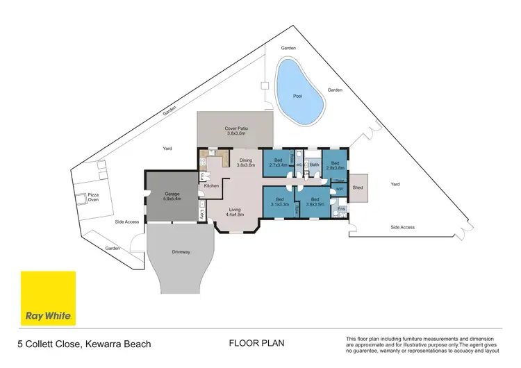 Floorplan of Homely house listing, 5-7 Collett Close, Kewarra Beach QLD 4879