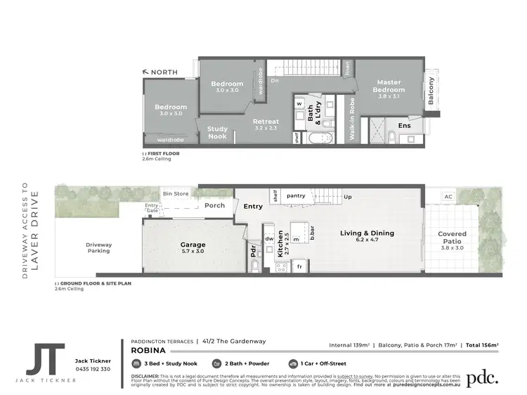 Floorplan of Homely apartment listing, 41/2 The Gardenway, Robina QLD 4226