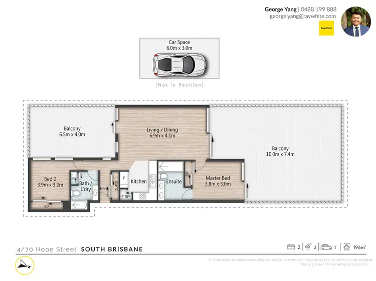 Floorplan of Homely apartment listing, 4/70 Hope Street, South Brisbane QLD 4101
