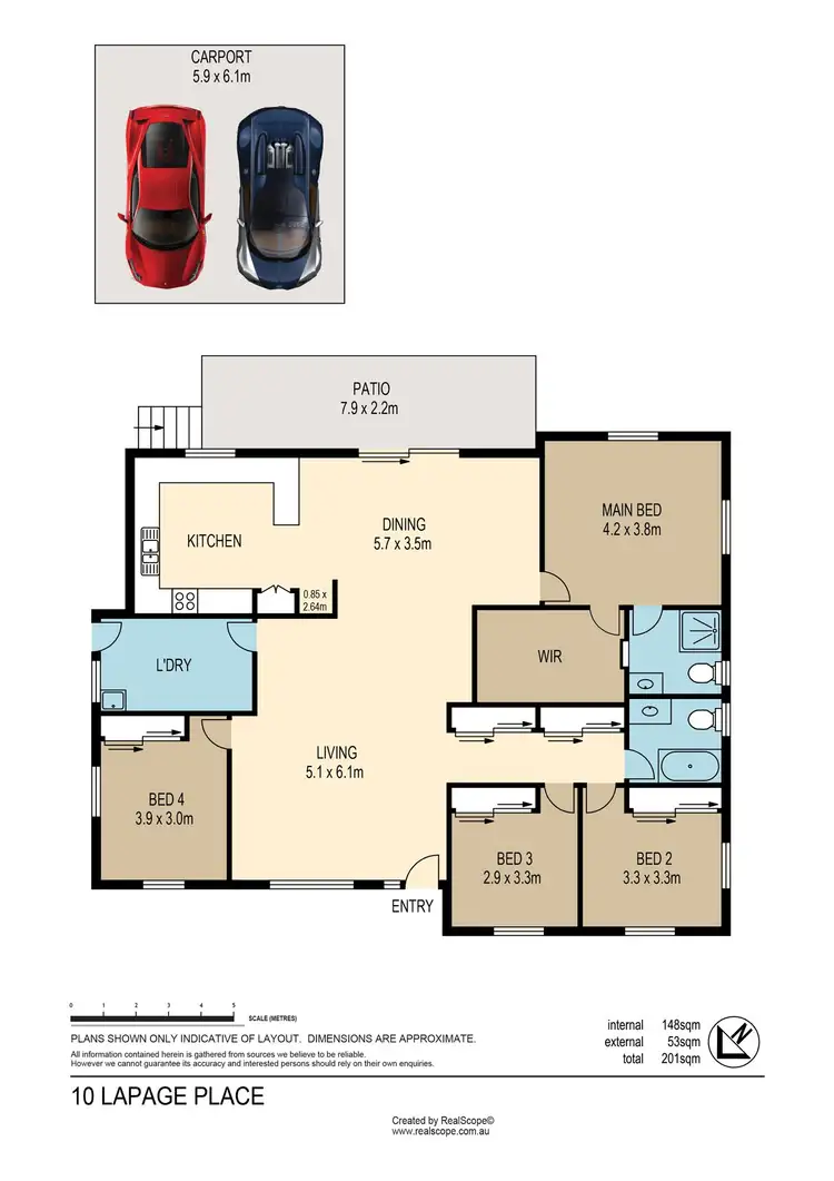 Floorplan of Homely house listing, 10 Lapage Place, Wishart QLD 4122