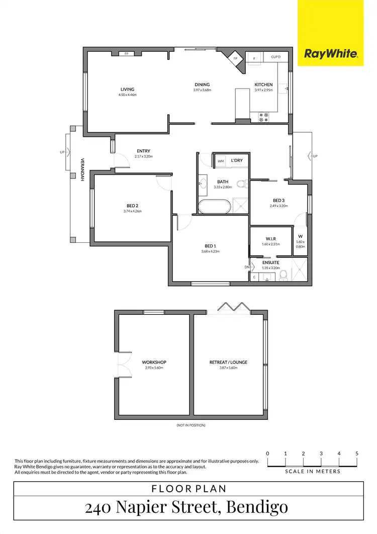 Floorplan of Homely house listing, 240 Napier Street, Bendigo VIC 3550