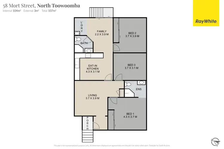 Floorplan of Homely house listing, 58 Mort Street, North Toowoomba QLD 4350