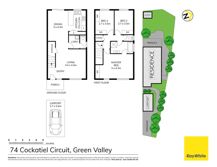 Floorplan of Homely house listing, 74 Cockatiel Circuit, Green Valley NSW 2168