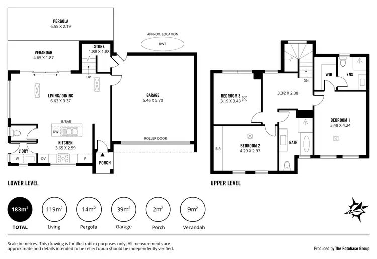 Floorplan of Homely townhouse listing, 2/30 West Lakes Boulevard, Albert Park SA 5014