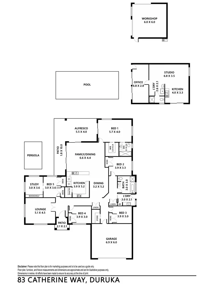 Floorplan of Homely rural property listing, 83 Catherine Way, Tamworth NSW 2340