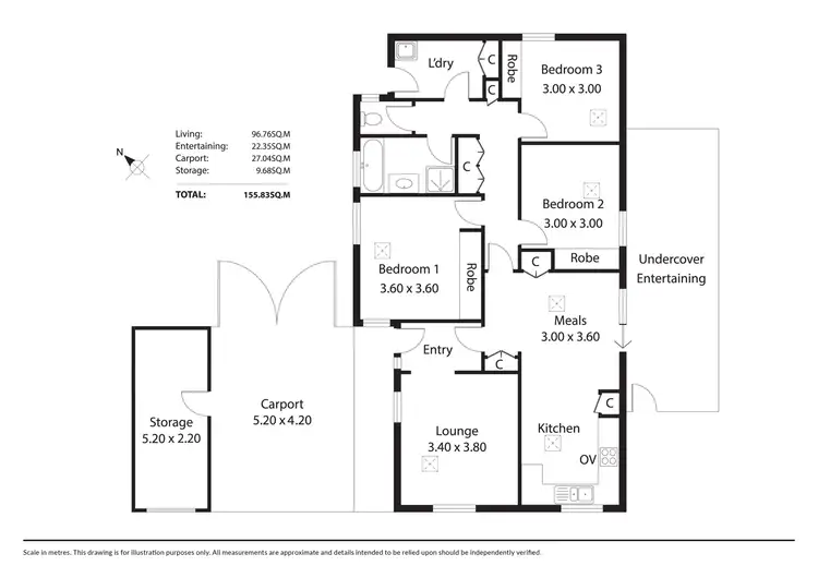 Floorplan of Homely house listing, 25 Balmoral Road, Woodside SA 5244