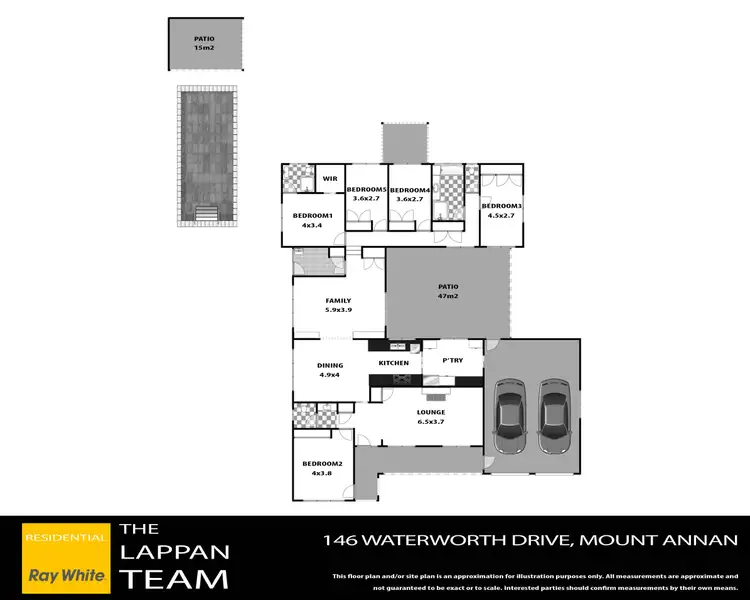 Floorplan of Homely house listing, 146 Waterworth Drive, Mount Annan NSW 2567