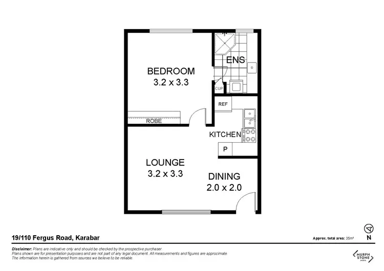 Floorplan of Homely unit listing, 19/110-112 Fergus Road, Queanbeyan NSW 2620
