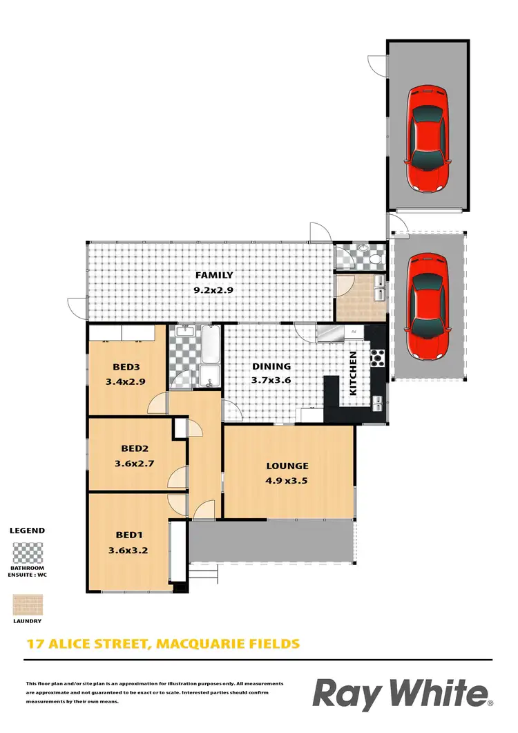 Floorplan of Homely house listing, 17 Alice Street, Macquarie Fields NSW 2564