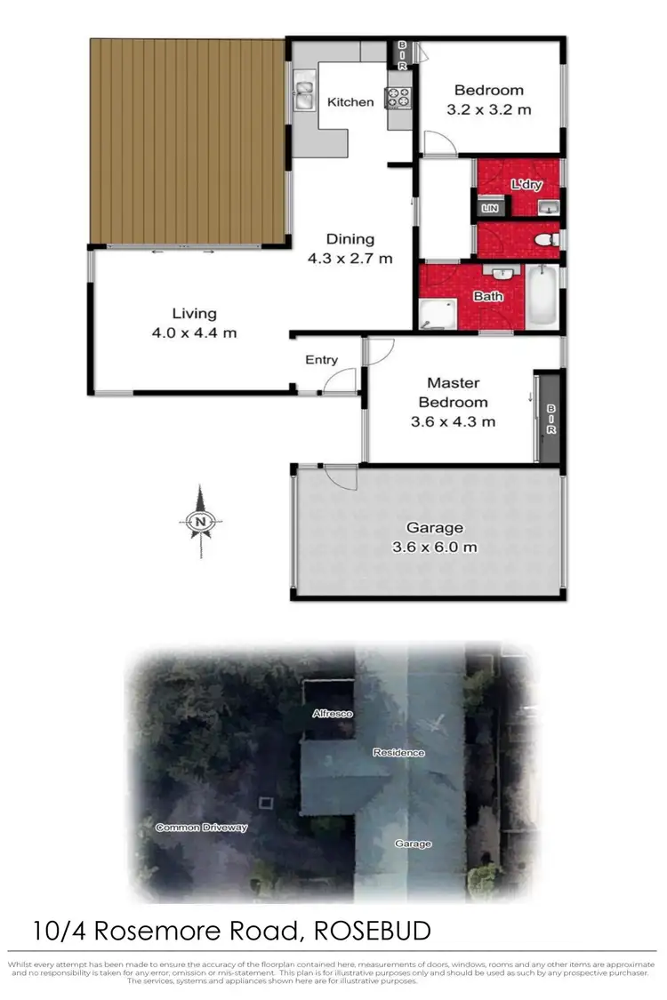 Floorplan of Homely unit listing, 10/4 Rosemore Road, Rosebud VIC 3939