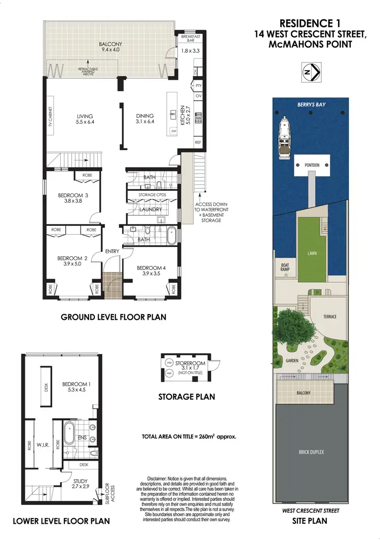 Floorplan of Homely apartment listing, 1/14 West Crescent Street, Mcmahons Point NSW 2060
