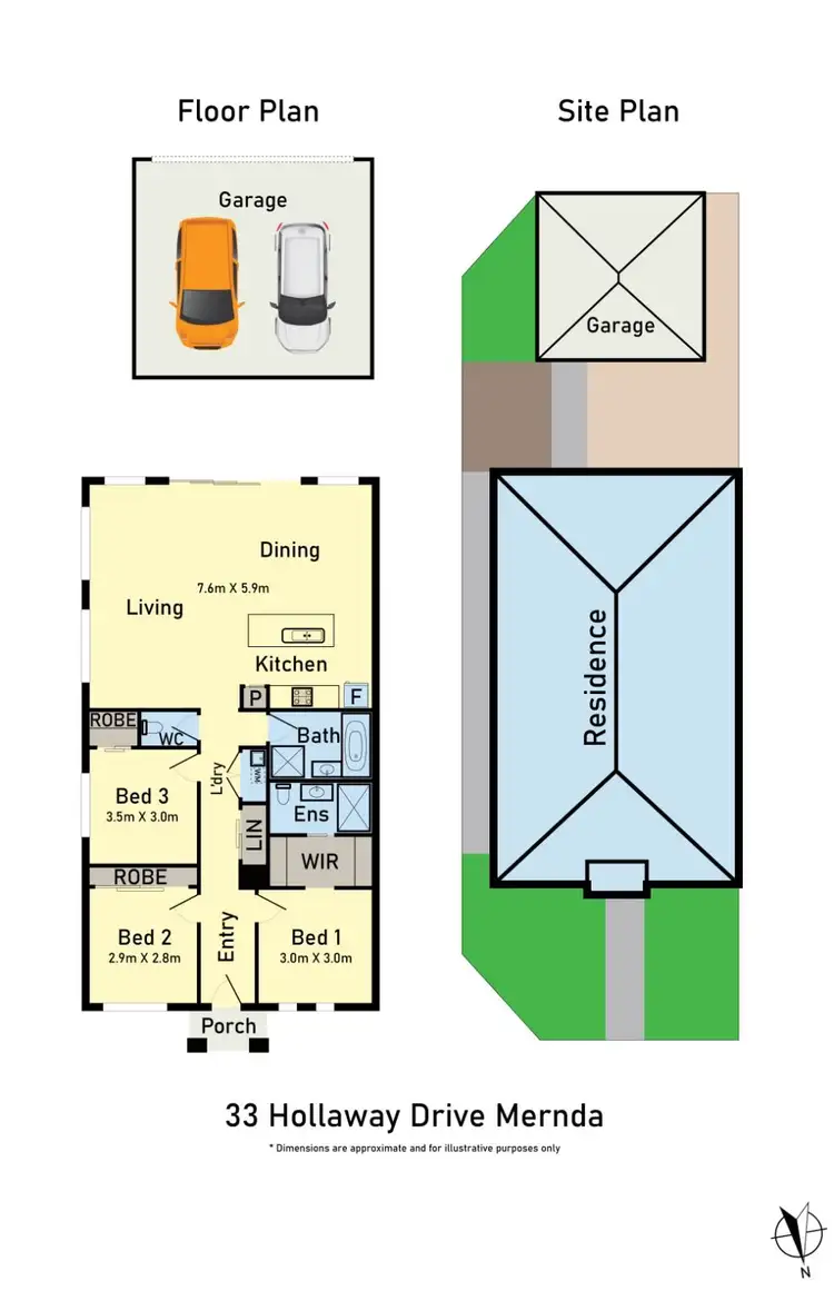 Floorplan of Homely house listing, 33 Hollaway Drive, Mernda VIC 3754