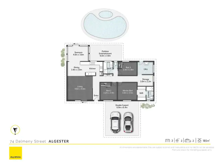 Floorplan of Homely house listing, 74 Dalmeny Street, Algester QLD 4115