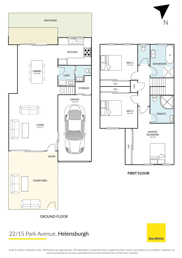 Floorplan of Homely townhouse listing, 22/15 Park Avenue, Helensburgh NSW 2508