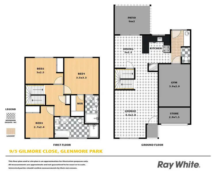 Floorplan of Homely townhouse listing, 9/5 Gilmore Close, Glenmore Park NSW 2745