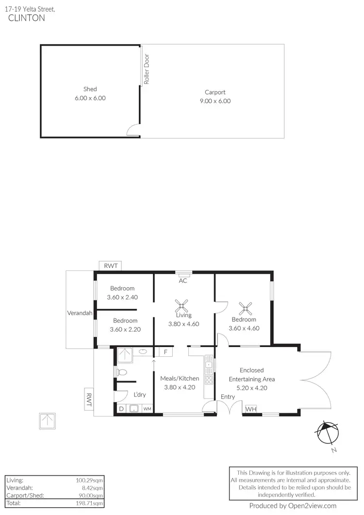 Floorplan of Homely house listing, 17-19 Yelta Street, Clinton SA 5570