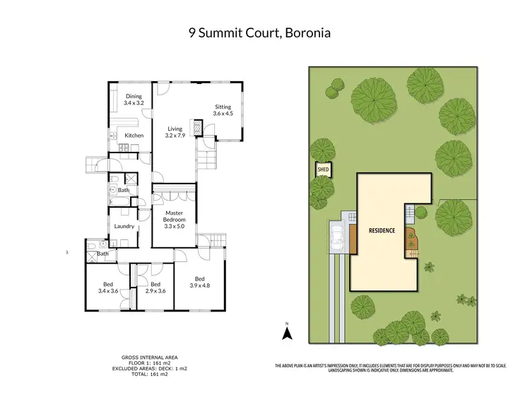 Floorplan of Homely house listing, 9 Summit Court, Boronia VIC 3155
