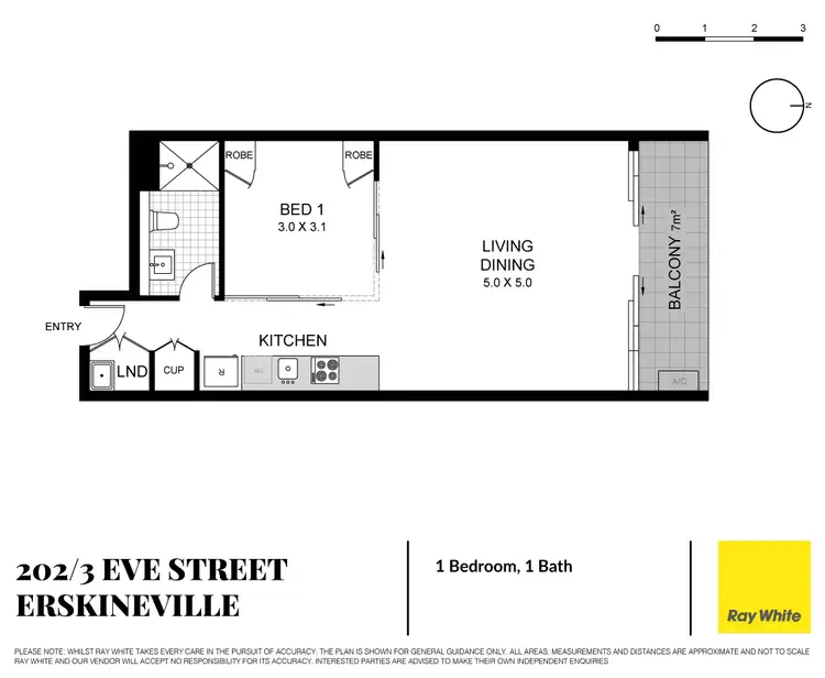 Floorplan of Homely apartment listing, 202/3 Eve Street, Erskineville NSW 2043
