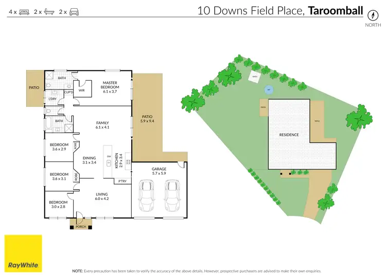 Floorplan of Homely house listing, 10 Downs Field Place, Taroomball QLD 4703