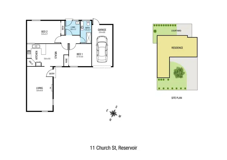 Floorplan of Homely unit listing, 11 Church Street, Reservoir VIC 3073