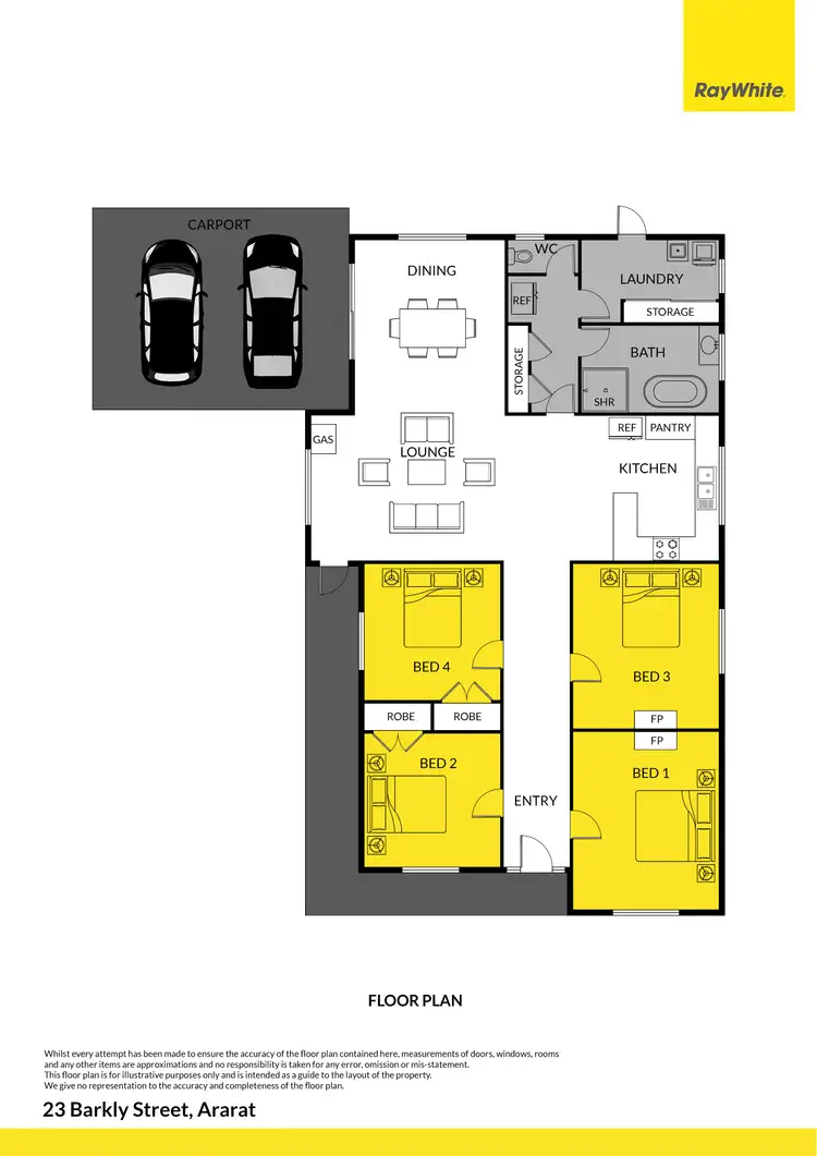 Floorplan of Homely house listing, 23 Barkly Street, Ararat VIC 3377