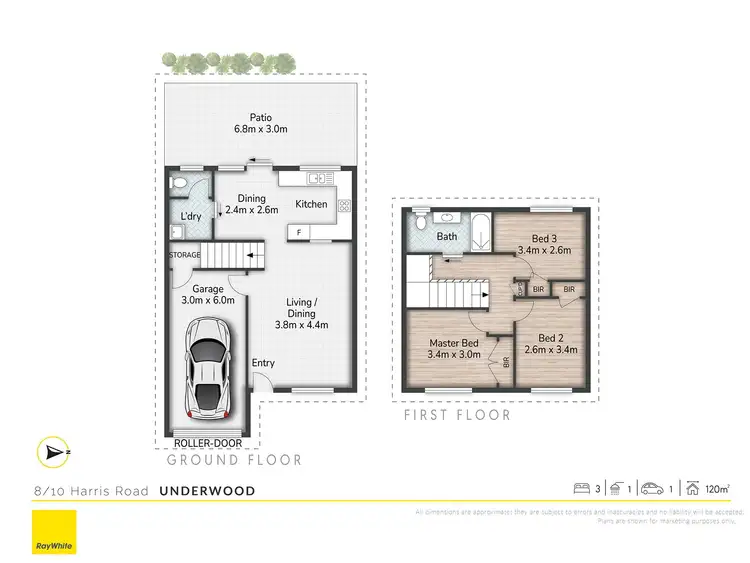 Floorplan of Homely townhouse listing, 8/10 Harris Road, Underwood QLD 4119