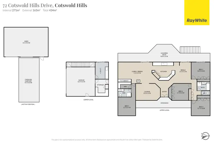 Floorplan of Homely house listing, 72 Cotswold Hills Drive, Cotswold Hills QLD 4350