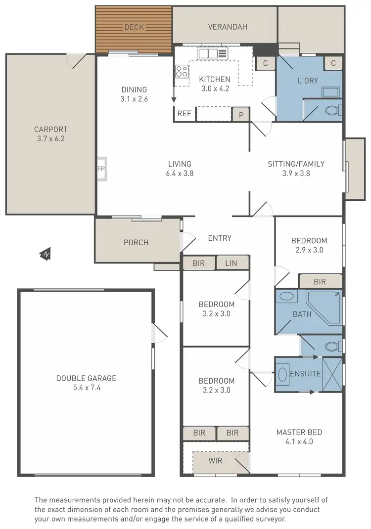 Floorplan of Homely house listing, 53 Baggott Drive, Hoppers Crossing VIC 3029