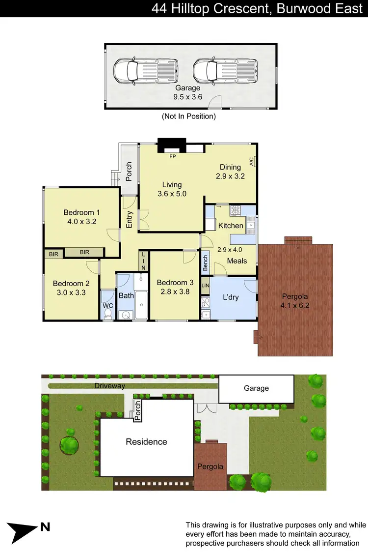 Floorplan of Homely house listing, 44 Hilltop Crescent, Burwood East VIC 3151