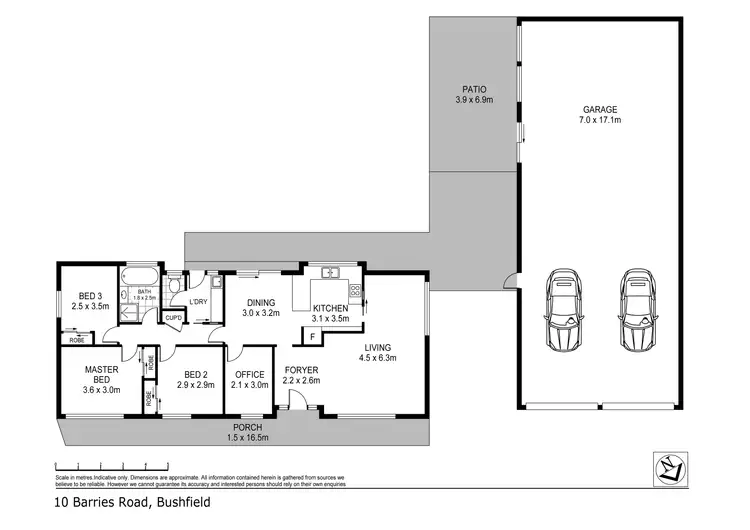 Floorplan of Homely house listing, 10 Barries Road, Bushfield VIC 3281