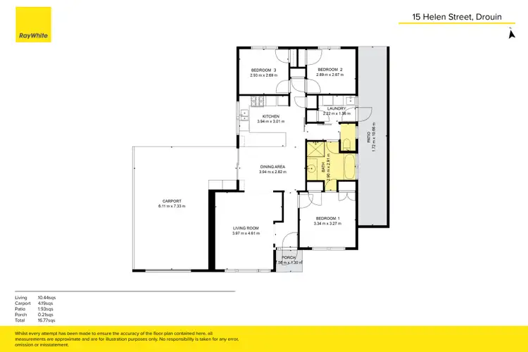 Floorplan of Homely house listing, 15 Helen Street, Drouin VIC 3818