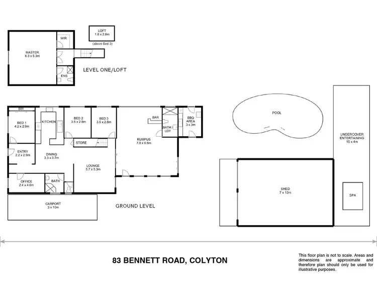 Floorplan of Homely house listing, 83 Bennett Road, Colyton NSW 2760