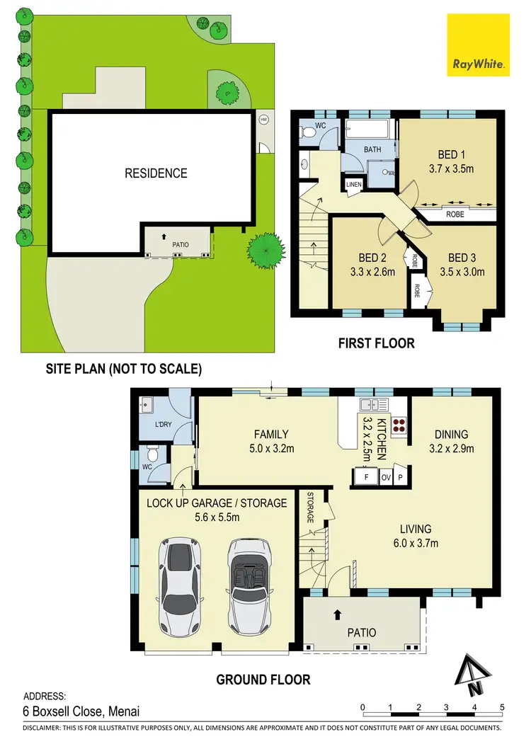 Floorplan of Homely house listing, 6 Boxsell Close, Menai NSW 2234