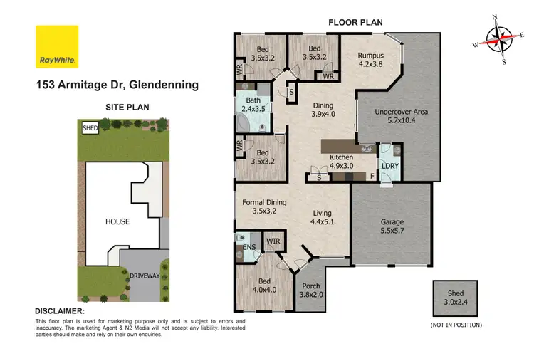 Floorplan of Homely house listing, 153 Armitage Drive, Glendenning NSW 2761