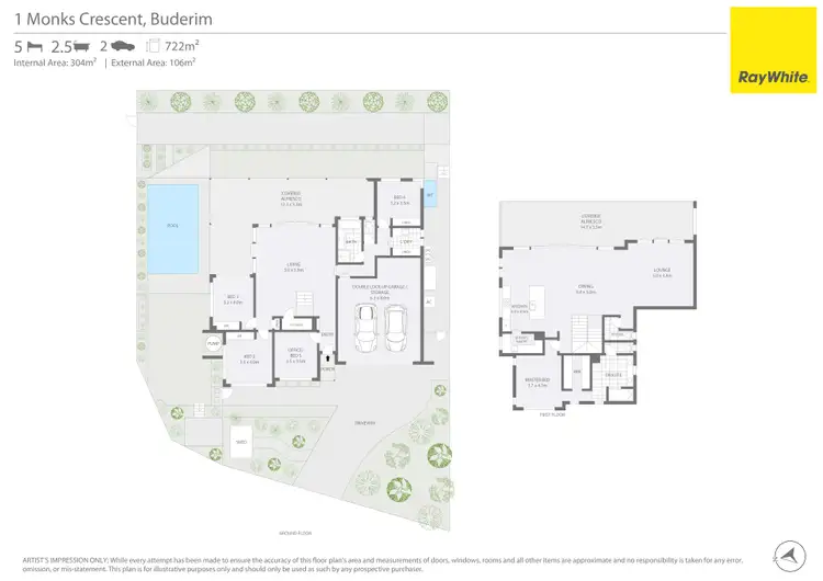 Floorplan of Homely house listing, 1 Monks Crescent, Buderim QLD 4556