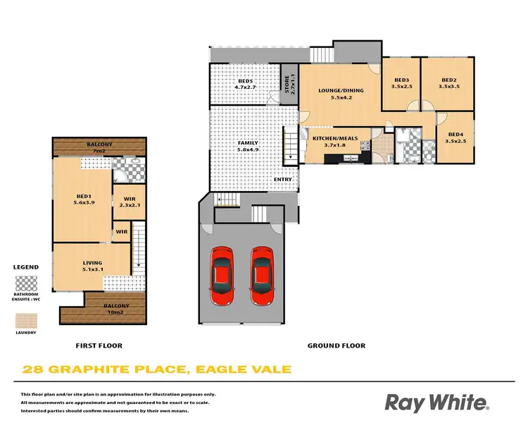 Floorplan of Homely house listing, 28 Graphite Place, Eagle Vale NSW 2558
