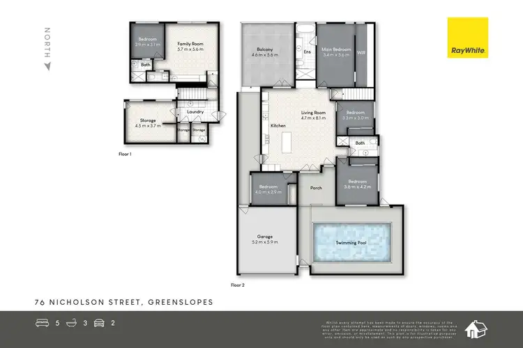 Floorplan of Homely house listing, 76 Nicholson Street, Greenslopes QLD 4120