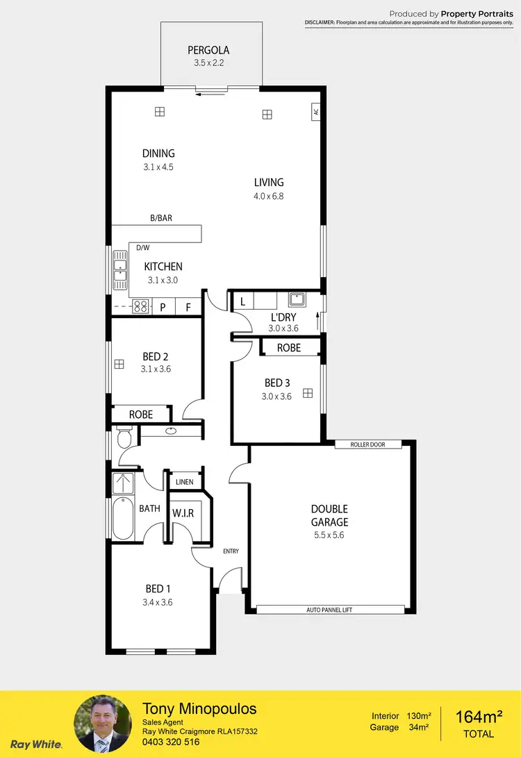 Floorplan of Homely house listing, 13 Gerald Boulevard, Davoren Park SA 5113