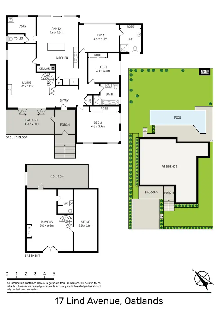 Floorplan of Homely house listing, 17 Lind Avenue, Oatlands NSW 2117