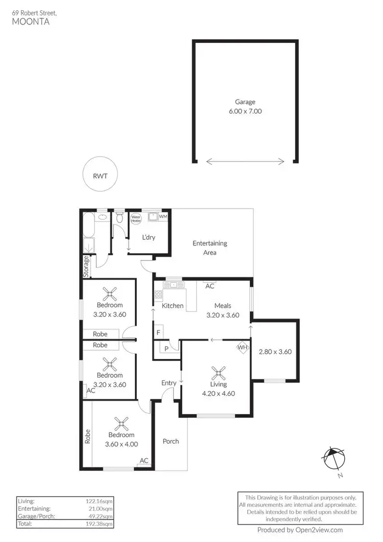 Floorplan of Homely house listing, 69 Robert Street, Moonta SA 5558