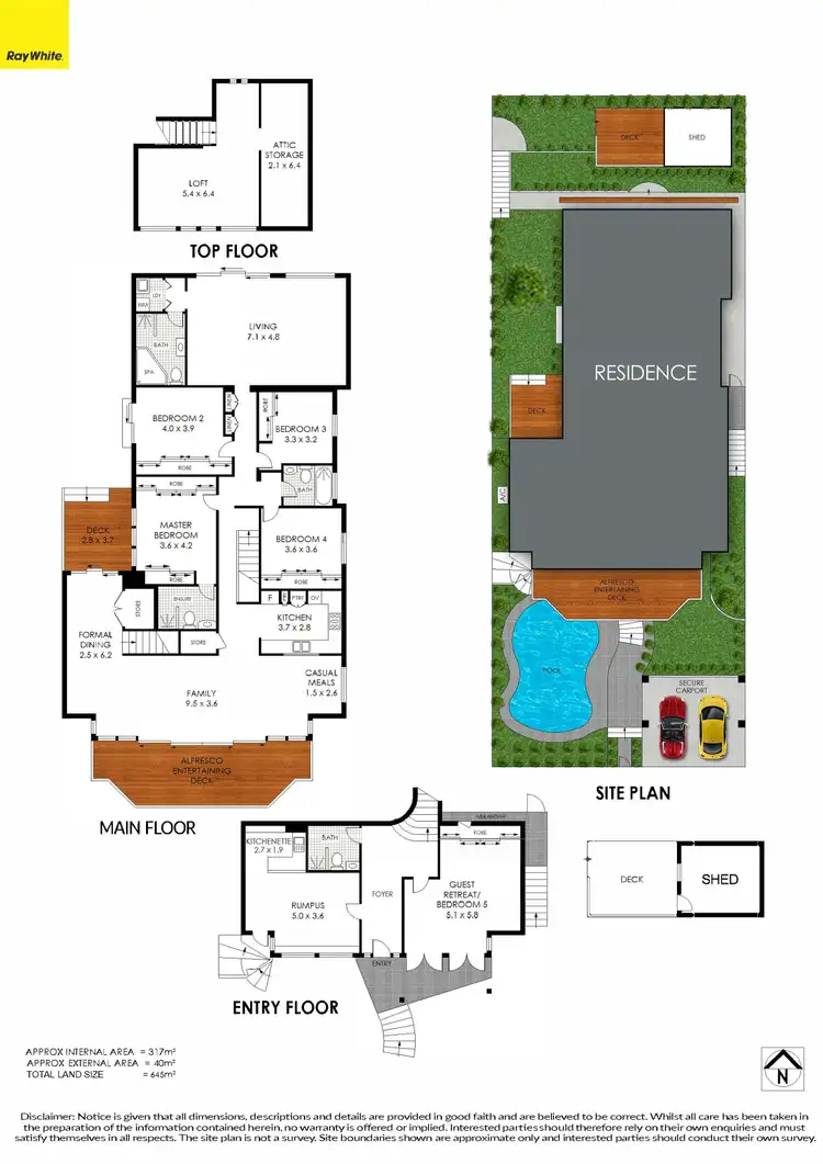 Floorplan of Homely house listing, 77 Baroona Road, Northbridge NSW 2063