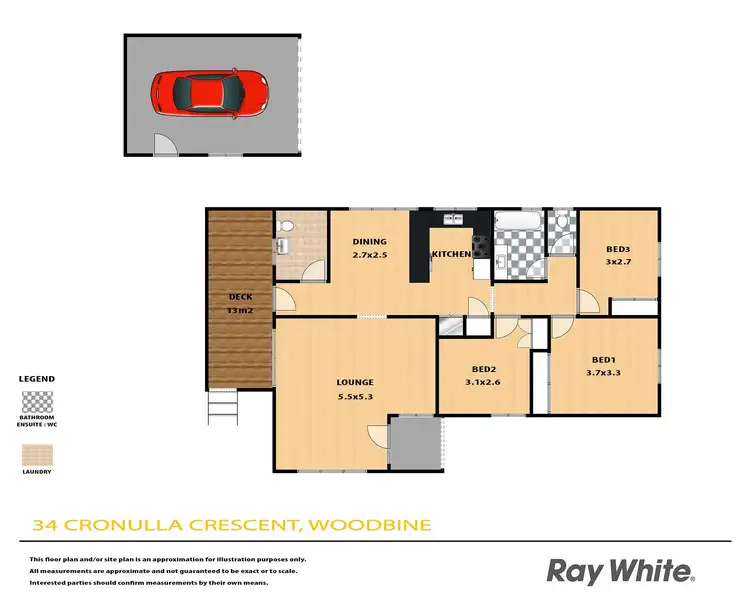Floorplan of Homely house listing, 34 Cronulla Crescent, Woodbine NSW 2560