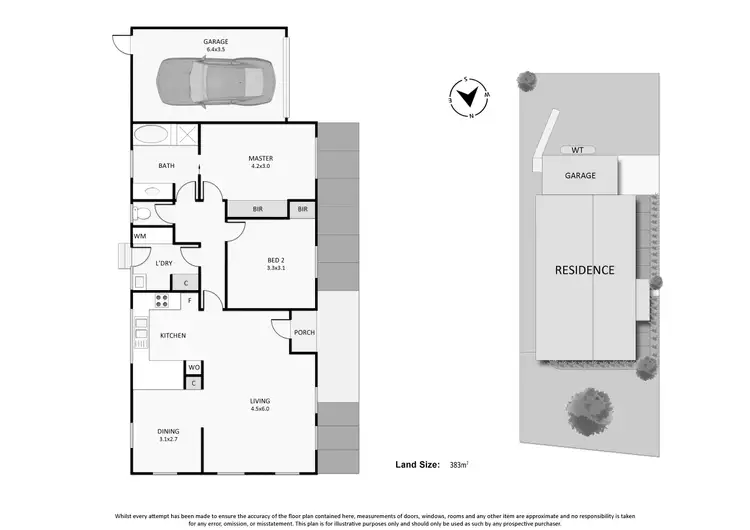 Floorplan of Homely unit listing, 1/25 Bloom Street, Frankston VIC 3199