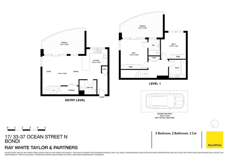 Floorplan of Homely apartment listing, 17/33-37 Ocean Street N, Bondi NSW 2026