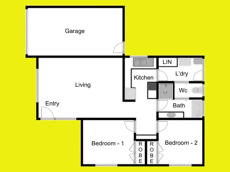 Floorplan of Homely unit listing, 1/15 The Boulevard, Mildura VIC 3500